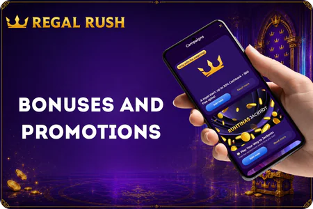 Bonuses and promotions Regal Rush